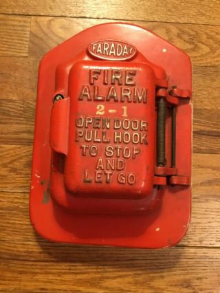 Antique Faraday Fire Alarm Lever Action