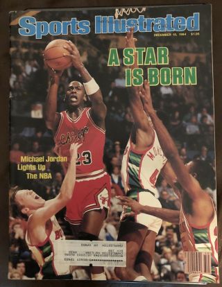 Sports Illustrated Michael Jordan 1st Cover Chicago Bulls December 10,  1984