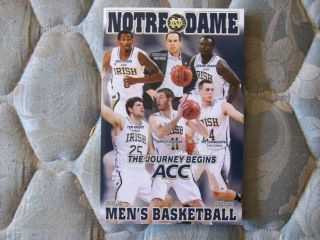2013 - 14 Notre Dame Fighting Irish Basketball Media Guide Yearbook 2014 Acc Ad
