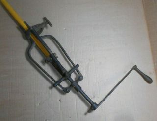 Antique Vintage Hand Crank Tenon Dowel Cutter 3/4 " Carpenter Tool