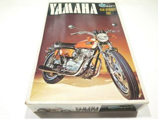 Vintage Minicraft Yamaha Xs 650 Street Motorcycle Model Kit 1/10 Scale