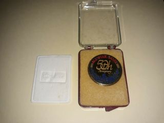 1983 Official Mlb All - Star Game 50th Anniversary Press Pin 1933 - 1983