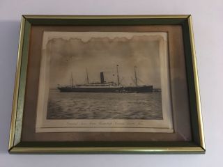 Cunard Ivernia Twin Screw Steamship Copyright No.  3034 Pictorial Great Britain