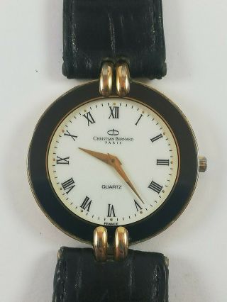 Vintage Christian Bernard Paris H1335 Quartz Watch 7j Made In France