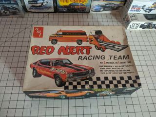 Red Alert Race Team Vintage Model Kit Open