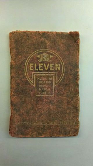 Singer Eleven Fluidrive Owners Instruction Book 1930 
