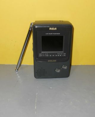 Vintage RCA Pocket LCD Color TV UHF/VHF Portable 16 - 3053 Television Handheld 3