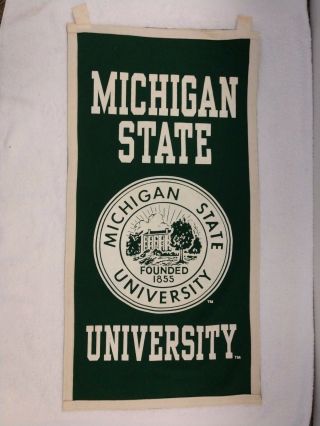 Michigan State Msu College Football - Felt Banner 35x17 - Collegiate Pacific