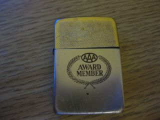 Vintage Park Cigarette Lighter Advertising Aaa Car Award Member Slim/mini Zippo