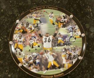 Pittsburgh Steelers Bowl Xl Champs Danbury Huge 12  Plate
