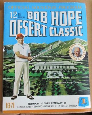 Bob Hope Desert Classic 1971 Souvenir Program With Frank Sinatra Jilly 