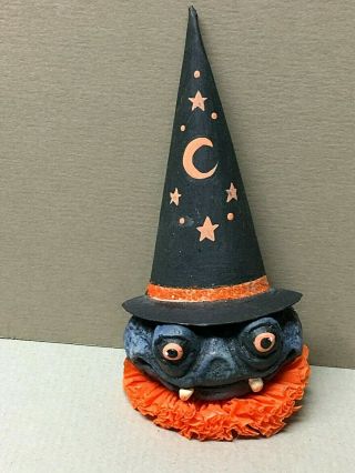Vintage Rucus Studio For Bethany Lowe Designs Halloween Pin - Paper Mache - Charming