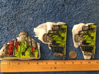 Large 4 " Castles Little League Pins From Ri.  2,  Fl.  6,  And Pa12 Great Stuff
