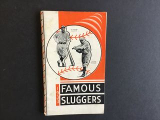 1933 Louisville Slugger Famous Slugger Yearbook " Jimmy Fox/chuck Klein "