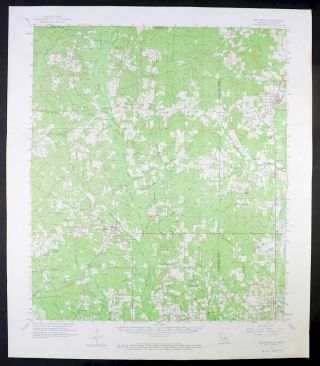 1958 Kentwood Louisiana Mississippi Amite City Vintage 15 - Minute Usgs Topo Map