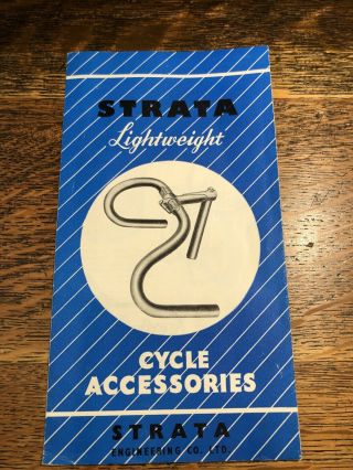 Vintage Strata Lightweight Cycle Accessories Brochure / Price List