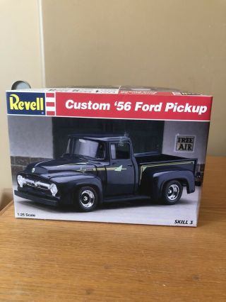 Revell Custom 56 Ford Pickup 1:25 Scale 7124 Skill Level 3 Opened Box Not Built