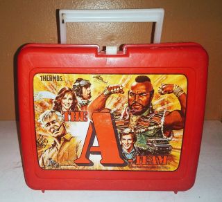 Vintage - The A Team - Tv Show Plastic Lunch Box 1983 No Thermos
