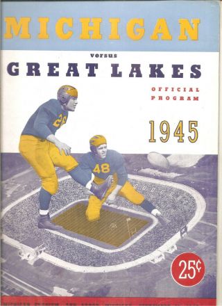1945 Michigan Vs.  Great Lakes Football Program