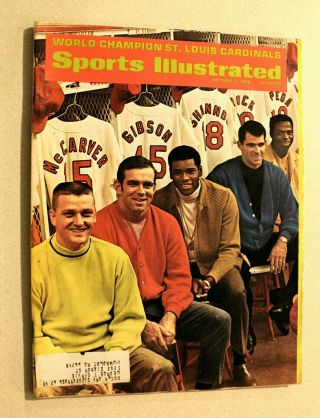 Vintage Sports Illustrated World Champion St.  Louis Cardinals Oct.  7 1968