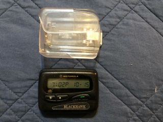 Vintage Motorola Pager Beeper With Case