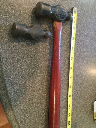 Plumb Vintage 8 Oz Head And 12 Oz Ball Peen Hammers Set Of 2 Tools.