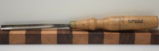 Vintage 5/16 " S.  J.  Addis No.  10 Sweep Carving Gouge Chisel (inv J525)