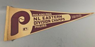 Philadelphia Phillies 1983 Nl East Champs Vintage Mlb Baseball Pennant