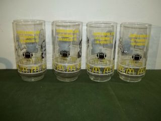 Mcdonalds Pittsburgh Steelers Bowl Xiv Set 4 Glasses