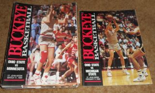 14 Vintage Ohio State Basketball Programs 1989 - 1997