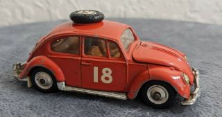 Vintage Corgi Toys Vw Volkswagen 1200 Saloon East Africa Safari Rally Beetle Toy