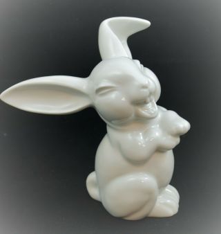 Vintage Rosenthal Germany Laughing Rabbit Bunny Figurine