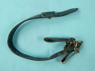German Germany Antique WW1 Officer ' s Sword Dagger Leather Hanger 3