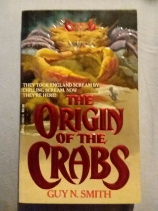 Origin Of The Crabs Guy N.  Smith Vintage Horror Paperback Dell 1988