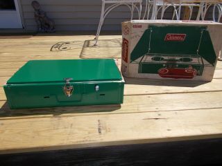 Coleman 425e Two Burner Camp Stove W/box & Instructions Once 9/73