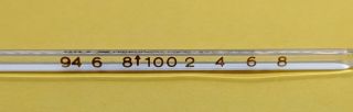 Vintage American Hosp.  Supply TOMAC Glass Thermometer 3