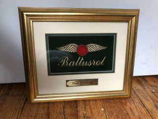 Baltusrol Golf Club 2000 Member - Guest Flight Runner - Up Framed Award