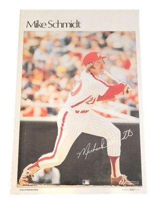 1978 Sports Illustrated Mike Schmidt Poster Measures 24 " X 36 "