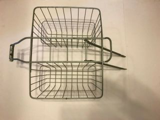 Vintage Wald Grocery / Paper Boy Basket Rear Double Sided Bicycle Saddle