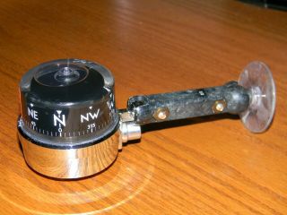 Vintage Car Auto Compass Made By Spartan