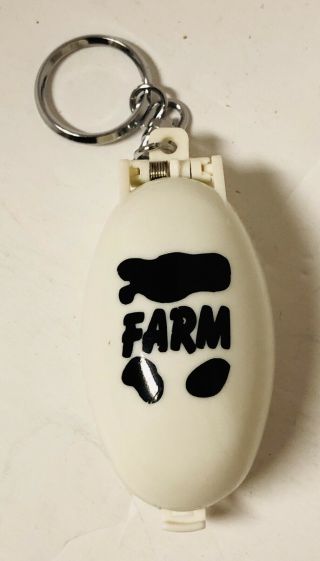 Vintage Takara Pocket Critters Keychain Cow Farm 1993 - Not