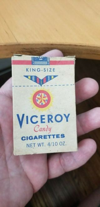 Vintage Viceroy Candy Cigarettes Box 1950’s Era - Box Only,  From Newark Nj