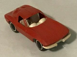 Vintage Tonka Red 1963 Corvette Split Window Toy Car - 6 ½ Long - Plastic