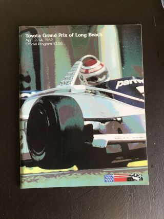 1982 Toyota Grand Prix Of Long Beach Program.  Formula 1 Vg