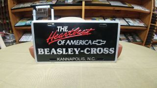 Beasley Cross Chevrolet Kannapolis North Carolina Nc Booster License Plate