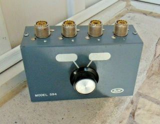 Vintage B&w Barker & Williamson 594 Coaxial Switch