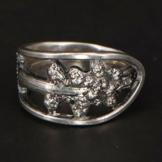 Vtg Sterling Silver - Muir Woods National Monument Spoon Handle Ring Size 5 - 4g