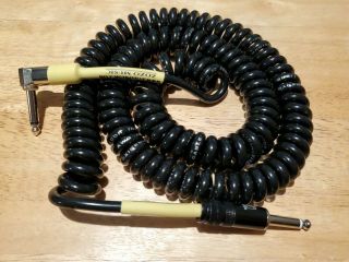 Zozo Vintage Coiled Right Angle/straight Guitar Cable Black Coily Cord