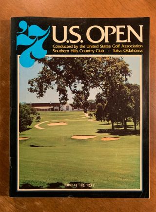 1977 U.  S.  Open Golf Tournament Program,  Plus Pairing Sheet And Score Card.