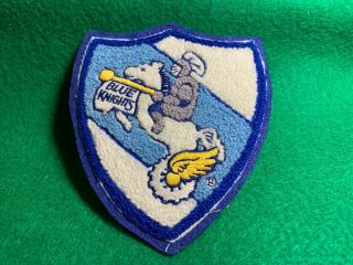 Police Blue Knights Motorcycle Club Patch On Felt